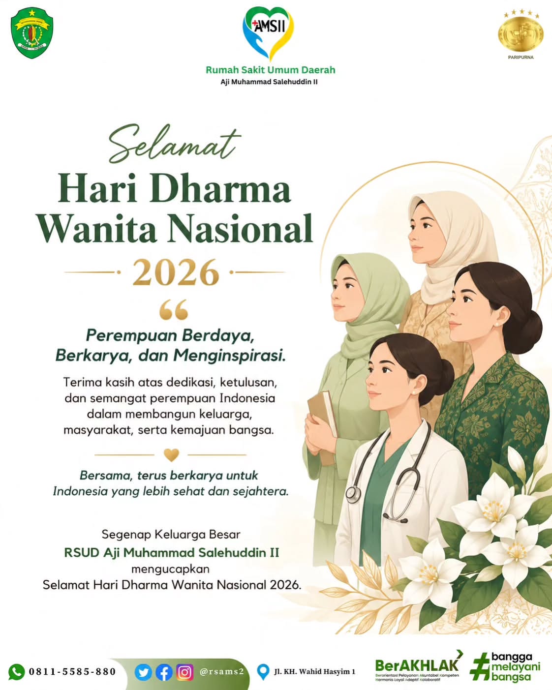Selamat Hari Dharma Wanita Nasional 2026.