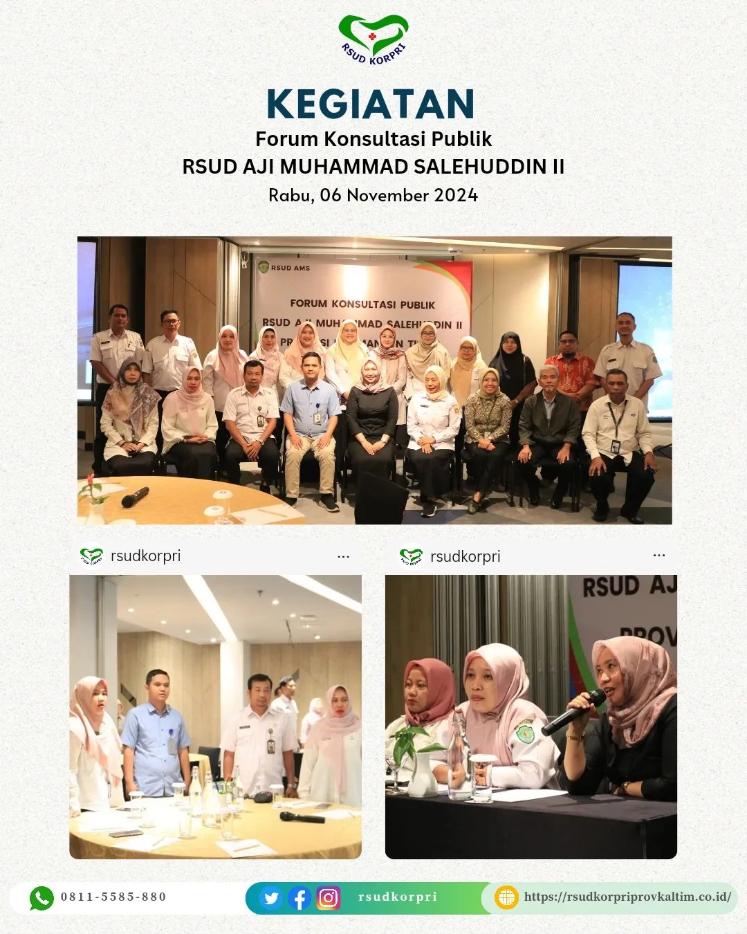 Kegiatan Forum Konsultasi Publik RSUD Aji Muhammad Salehuddin II