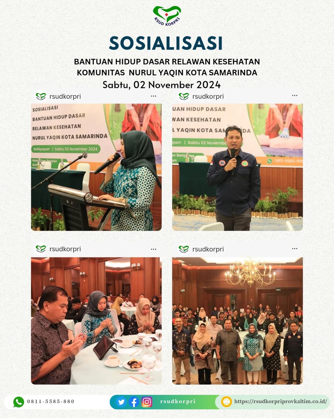 Sosialisasi Bantuan Hidup Dasar Relawan Kesehatan Komunitas Nurul Yaqin